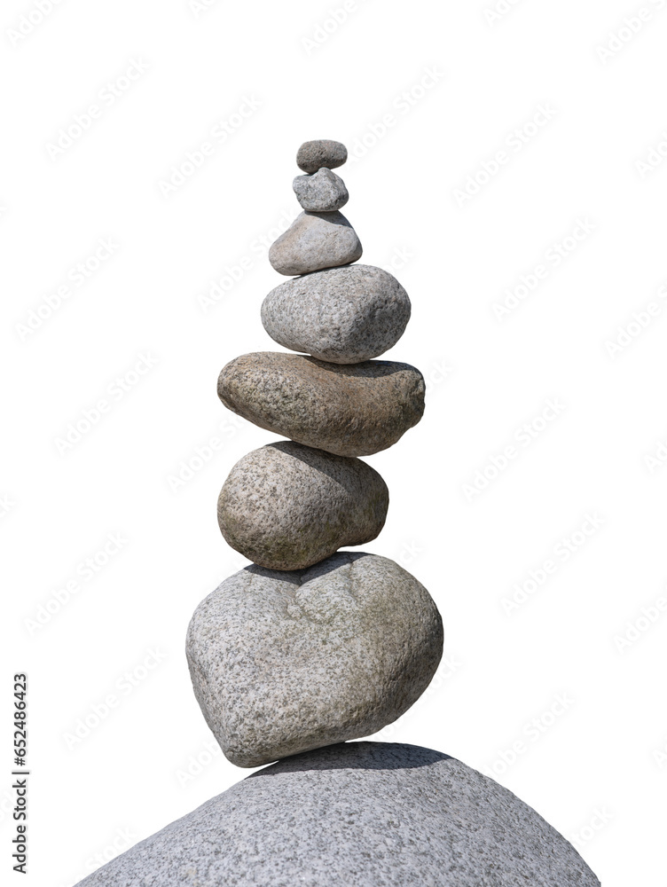 oval stones isolated on white background oval stones isolated on white background