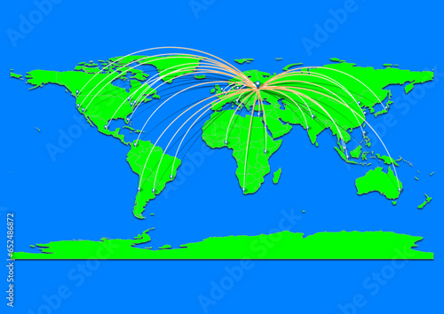 Orsha  Belarus map - Concept map for Orsha  Belarus on World map. Suitable for export concepts. File is suitable for digital editing and prints of all sizes.