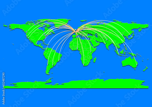 Oxford, United Kingdom map - Concept map for Oxford, United Kingdom on World map. Suitable for export concepts. File is suitable for digital editing and prints of all sizes.