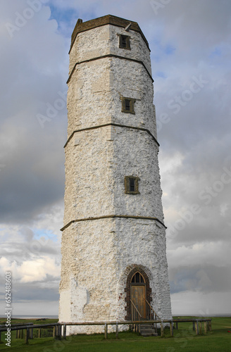 Chalk Tower built in 1674 at Flamborough Head, East Riding of Yorkshire, England, UK