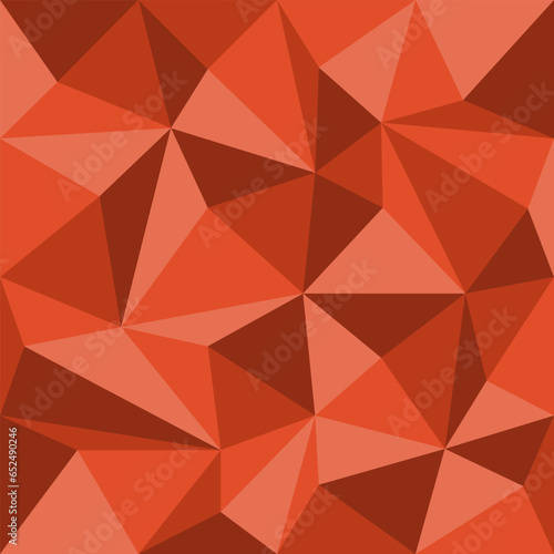 Abstract red geometric seamless pattern with triangles  vector