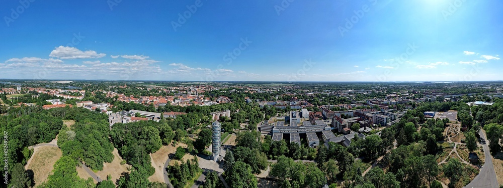 Stadt Brandenburg, Panorama vom Marienberg 2023