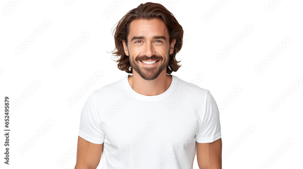 portrait of a 30 year old attractive man with long hair and beard isolated against transparent background portrait of a 30 year old attractive man with long hair and beard isolated against transparent background