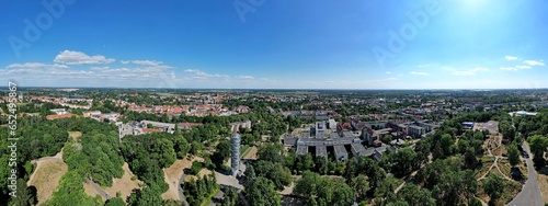 Stadt Brandenburg, Panorama vom Marienberg 2023