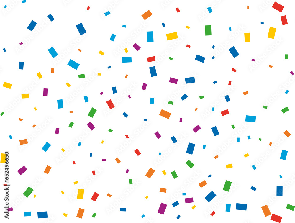 Christmas Rainbow Rectangular Confetti Christmas Rainbow Rectangular Confetti