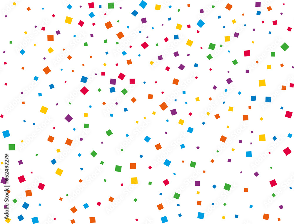 Christmas Rainbow Square Confetti Christmas Rainbow Square Confetti