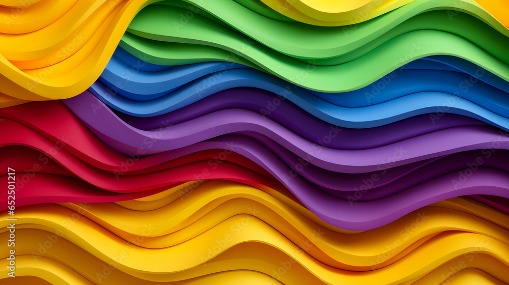 a close up of a colorful wave pattern with many colors Generative AI a close up of a colorful wave pattern with many colors Generative AI