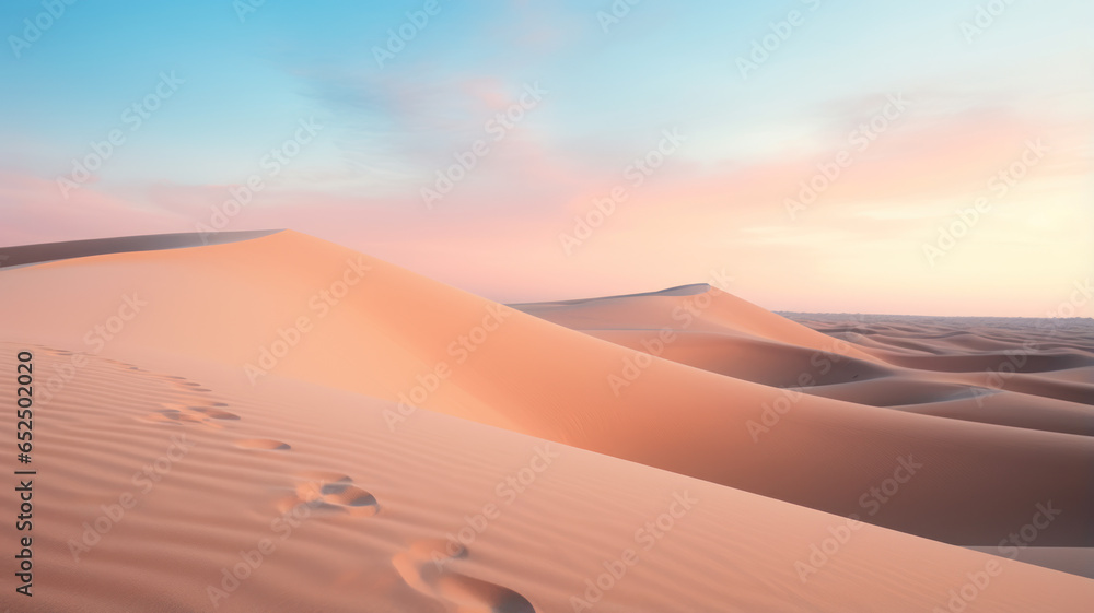 Minimalist Desert Landscape, Close-Up View