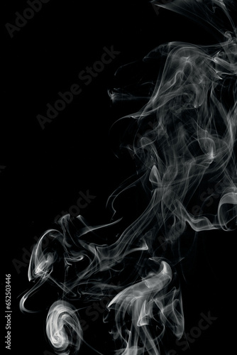 silhouettes created with white smoke