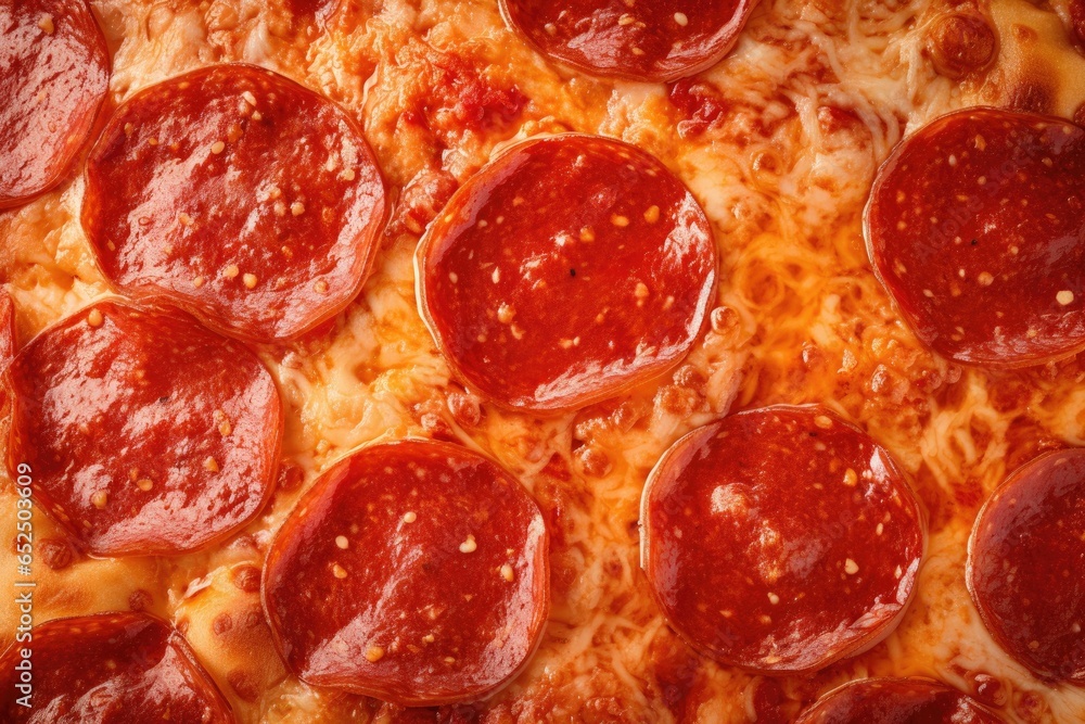 Background of Pepperoni Pizza Background of Pepperoni Pizza