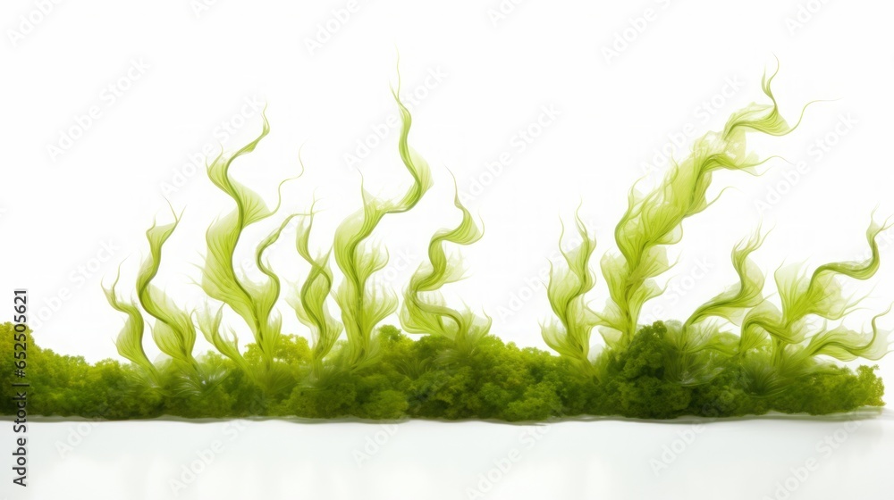Obraz premium seaweed on white background.