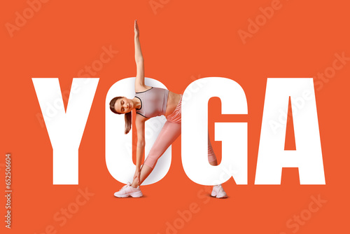 Sporty young woman and big ...