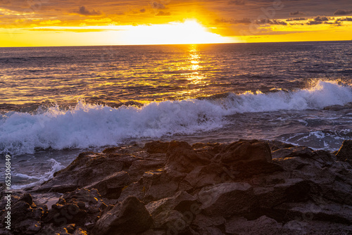 sunset at the beach