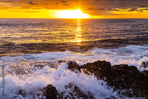 sunset over the sea