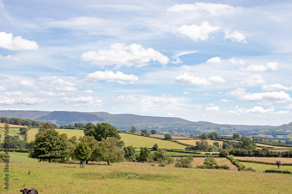 Mid Wales scenery in the Summertime.