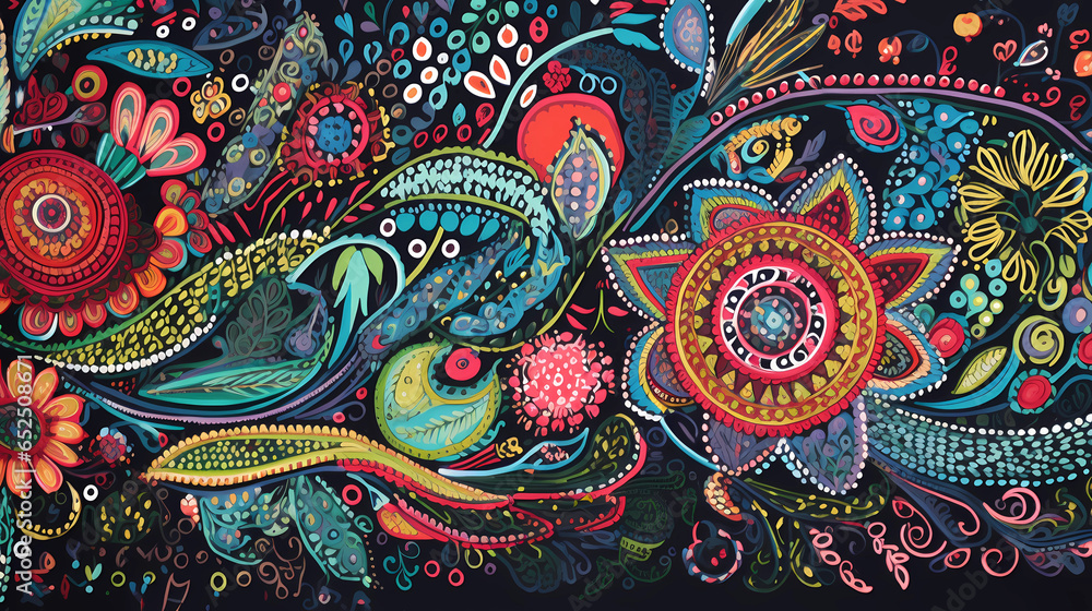 Beautiful multi-colored pattern, top view. Beautiful multi-colored pattern, top view.