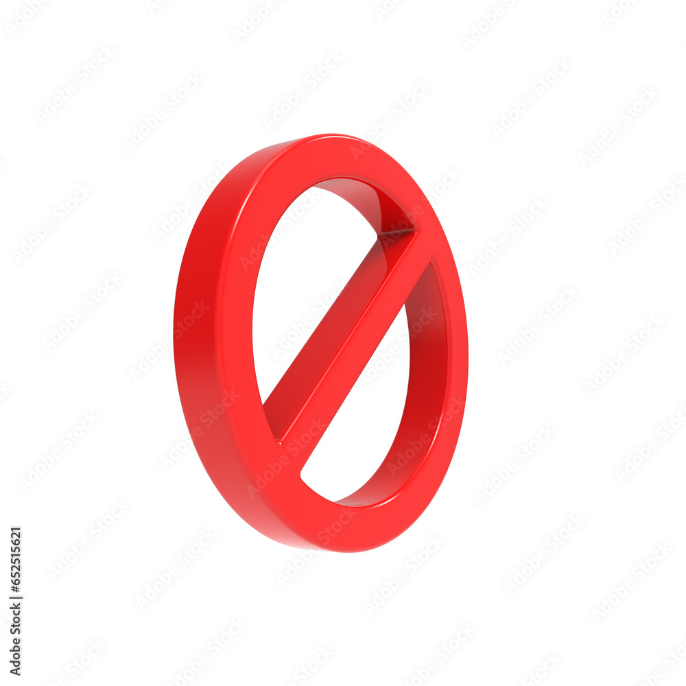 Prohibition signs 3d illustration forbid stop road sign for danger warning Prohibition signs 3d illustration forbid stop road sign for danger warning