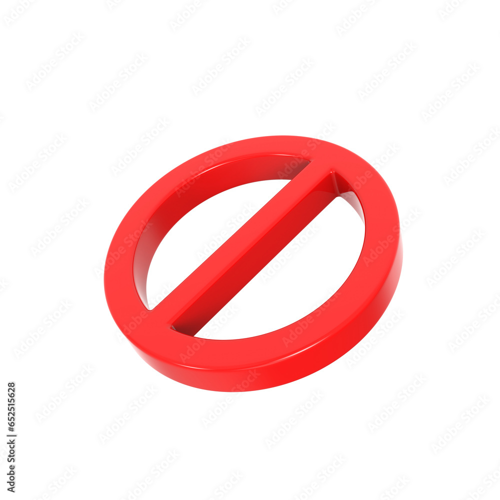 Prohibition signs 3d illustration forbid stop road sign for danger warning Prohibition signs 3d illustration forbid stop road sign for danger warning