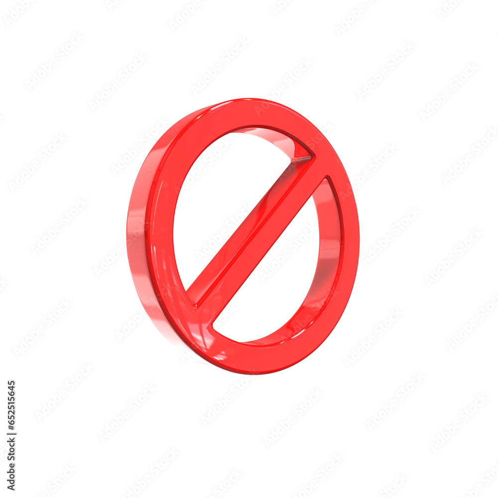 Prohibition signs 3d illustration forbid stop road sign for danger warning Prohibition signs 3d illustration forbid stop road sign for danger warning