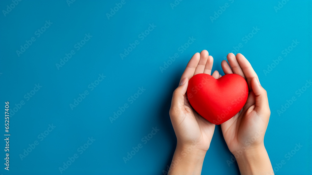 red heart in hand red heart in hand