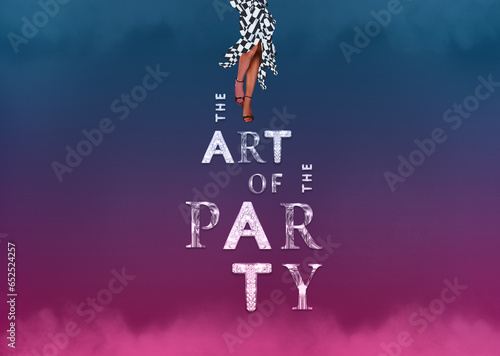 Legs of the party girl and 