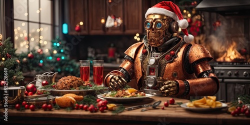 robot christmas