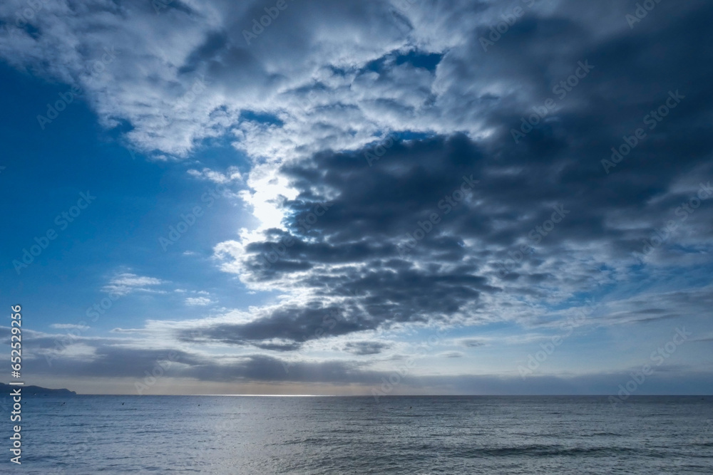 Sky, sea and clouds in the Mediterranean sea Sky, sea and clouds in the Mediterranean sea