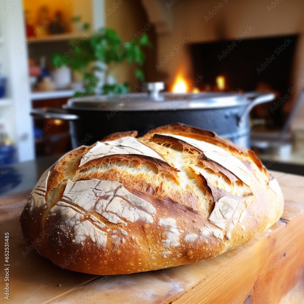 Freshly Baked Rustic Homemade Bread