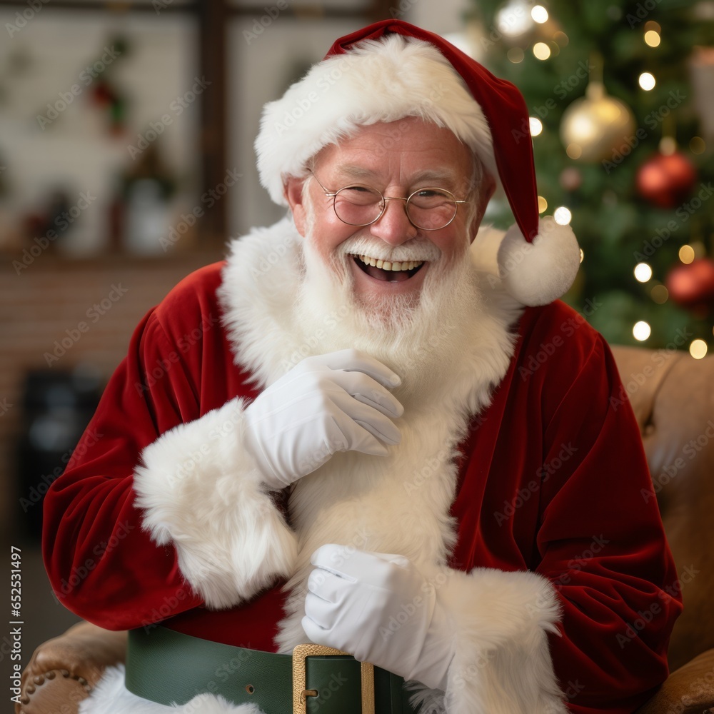 Joyful Santa Claus Spreads Cheer Joyful Santa Claus Spreads Cheer