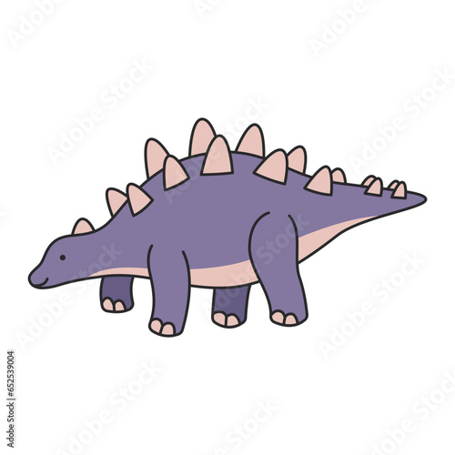 dinosaur cartoon icon over white background colorful design vector illustration. vector illustration