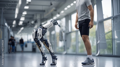未来的な義足｜futuristic prosthetic leg. Generative AI photo