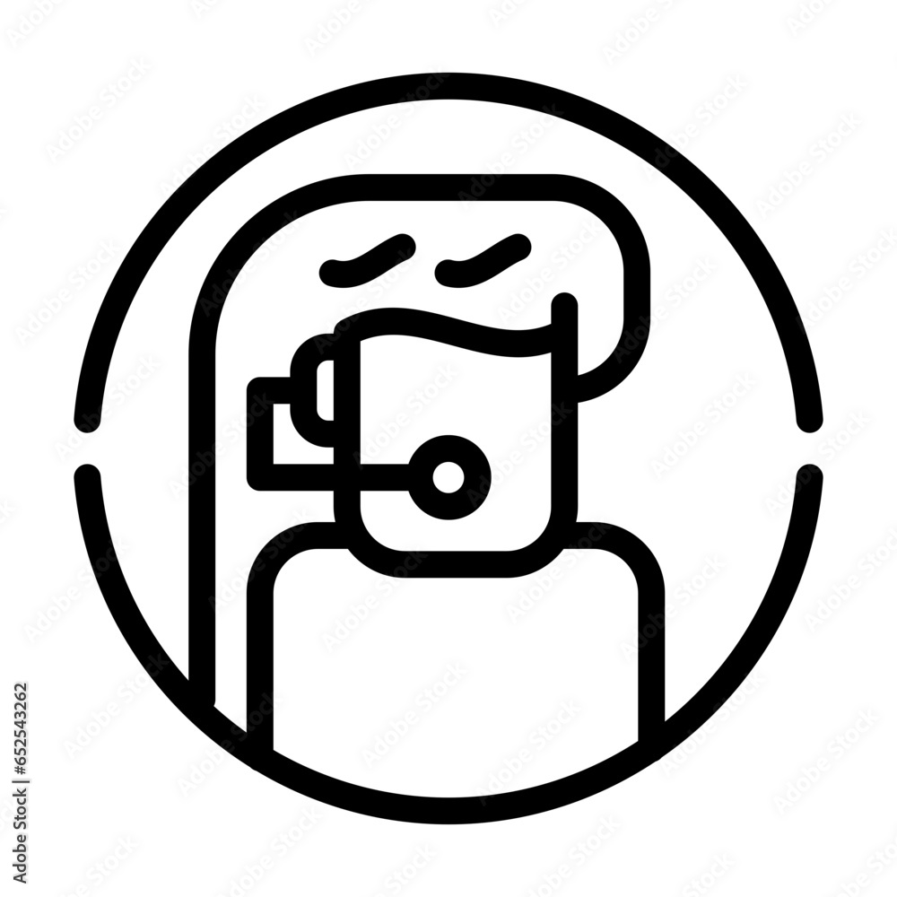 Customer icon line style, best for presentation template and web, etc. Customer icon line style, best for presentation template and web, etc.