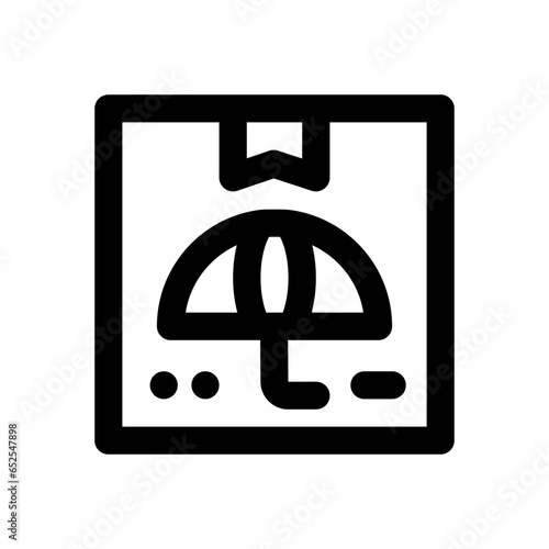 keep dry line icon