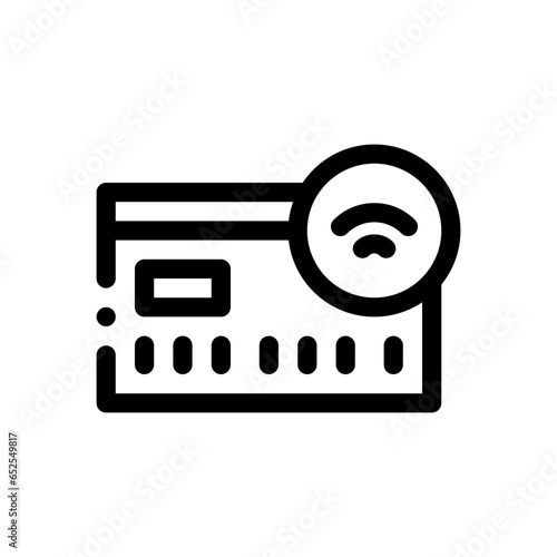 contactless line icon