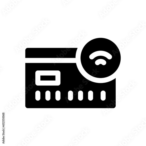 contactless glyph icon