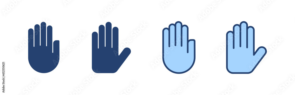 Hand icon vector. hand sign and symbol. palm Hand icon vector. hand sign and symbol. palm