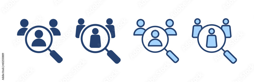 Hiring icon vector. Search job vacancy sign and symbol. Human resources concept. Recruitment Hiring icon vector. Search job vacancy sign and symbol. Human resources concept. Recruitment