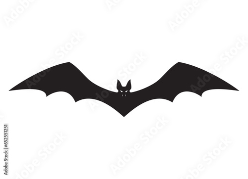 Flying bat. Vector illustration