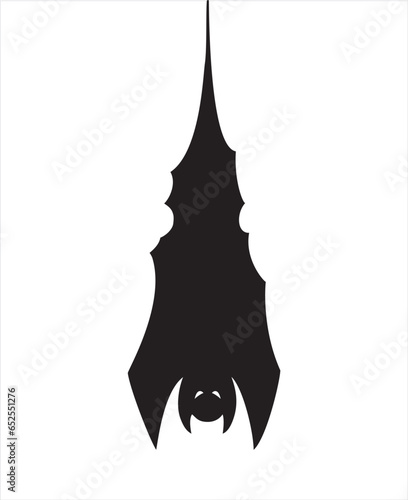 Flying bat. Vector illustration
