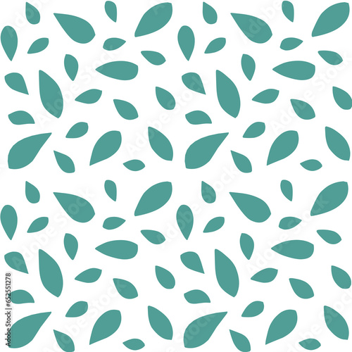 seamless pattern of leaves