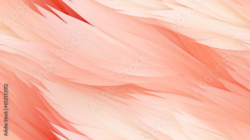 Beautiful soft pink orange color trends feather pattern texture background
