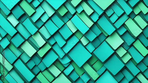 abstract turquoise green blue waving waves shapes mosaic tile wall texture background

