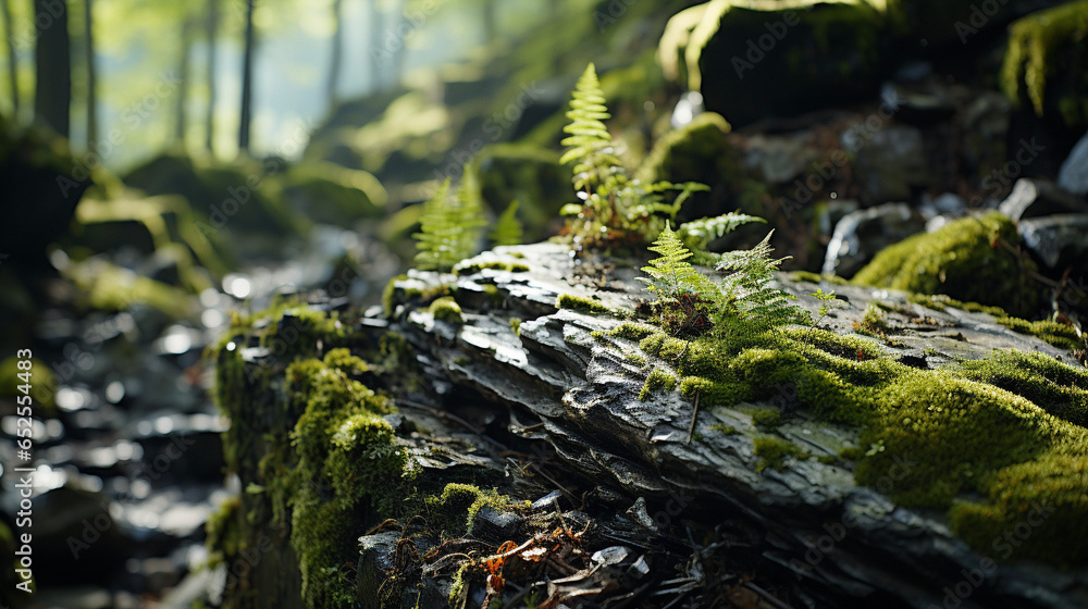 Fototapeta premium Moss on a Stone - Forest Moss