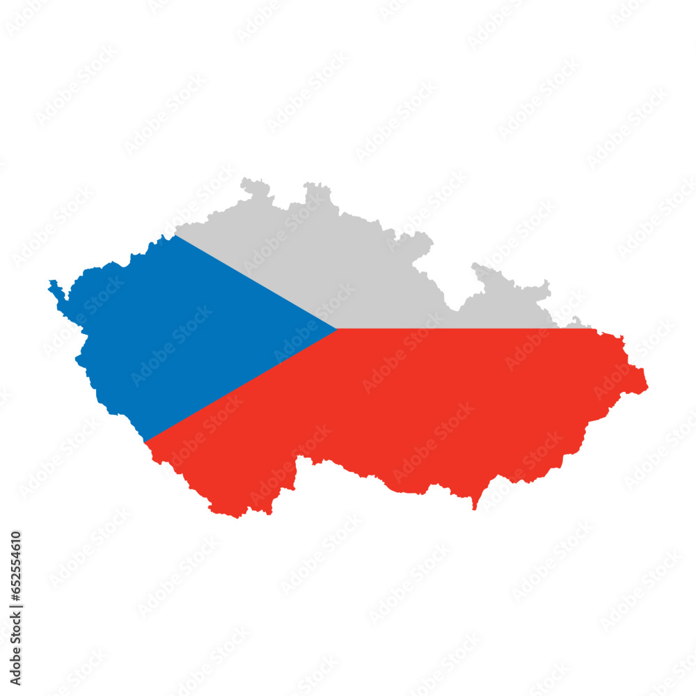 Obraz premium Czech map icon vector