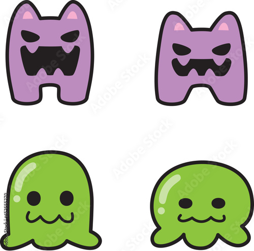 ゲーム風モンスター　モーション