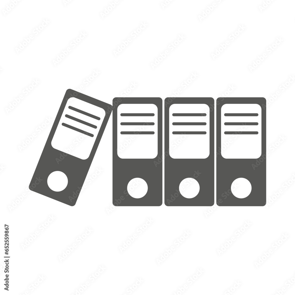 Binder icon. Inflation graph sign. Vector illustration. EPS 10. Binder icon. Inflation graph sign. Vector illustration. EPS 10.