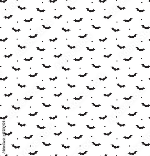 Vector isolated pattern on the white background, outline illustration of a simple Halloween bats, clipart useful for halloween party decoration, hand drawn image. 