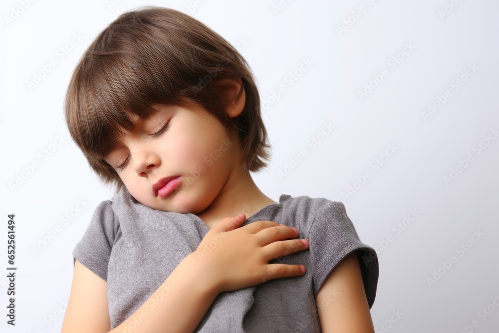 Symptoms of health issues and disease, Pain, stress on child, medical treatment, diseases symptoms concept Symptoms of health issues and disease, Pain, stress on child, medical treatment, diseases symptoms concept