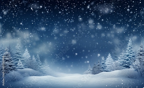 눈내리는 겨울 크리스마스 배경 © 3bro_D