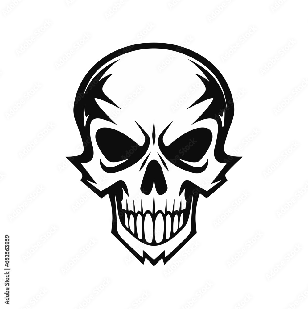 Abstract vector illustration of skull. Abstract vector illustration of skull.